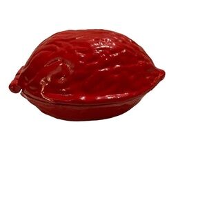 Vintage Cast Iron Red Nut Cracker. Heavy and in Excellent Condition. Christmas